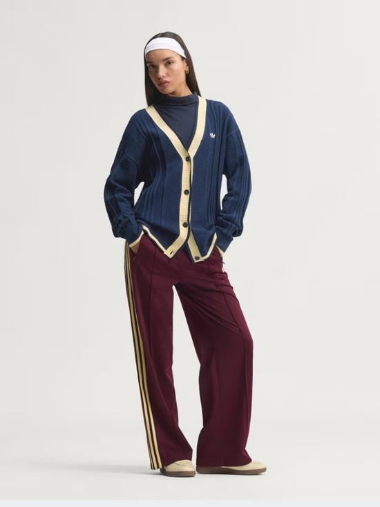 adidas Sweaters - Adidas Originals cable knit navy blue cardigan. Brand new with tags size small.